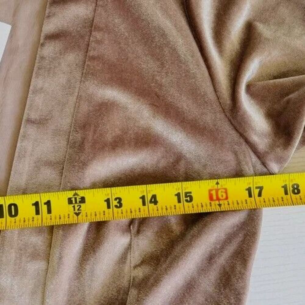 YF&B On The Road Temptress Velvet Maxi Dress Size S Taupe Deep V-neck - Picture 12 of 14